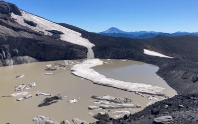 Fotografías revelan el mayor deshielo en Chile: la preocupante situación del glaciar Mocho, ubicado en la provincia de Valdivia